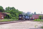 NS 8863 lead a westbound train, likely 135